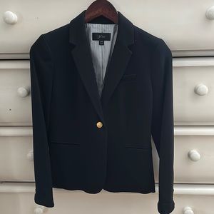 J. Crew new (never worn)black blazer with gold buttons, women size 00